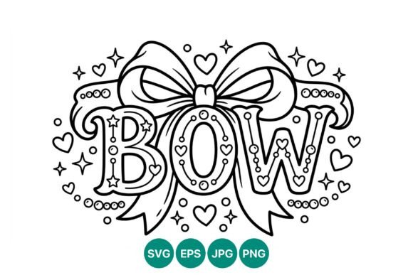 Charm and Versatility: Using Decorative Bow Line Art in Modern Design