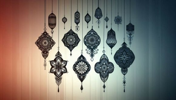 Decorative Arabesque Luminary: Elevate Your Digital & Print Designs