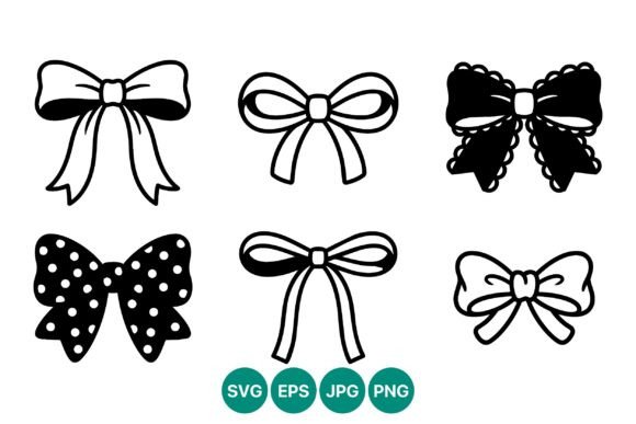 Decorative Black and White Bow Vector: A Designer's Essential Asset