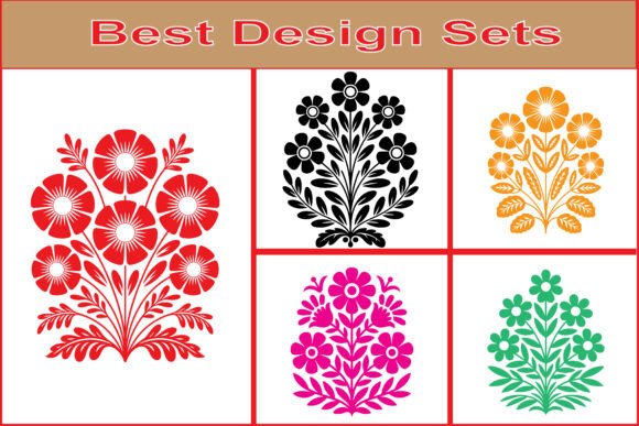 Decorative Flower Vector Elements Bundle: A Designer's Toolkit