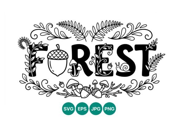 Decorative Forest Lettering Acorn: A Typeface with an Organic Soul