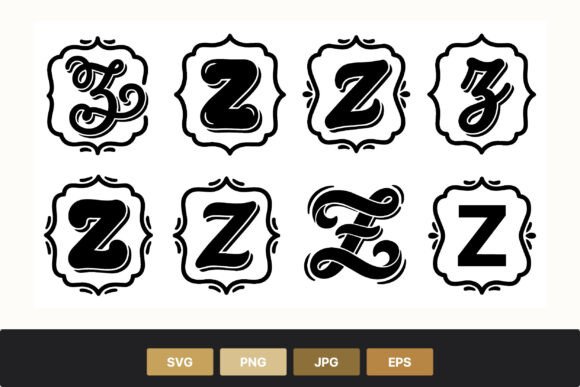 Elevate Your Designs with Decorative Z Letters Vector Art
