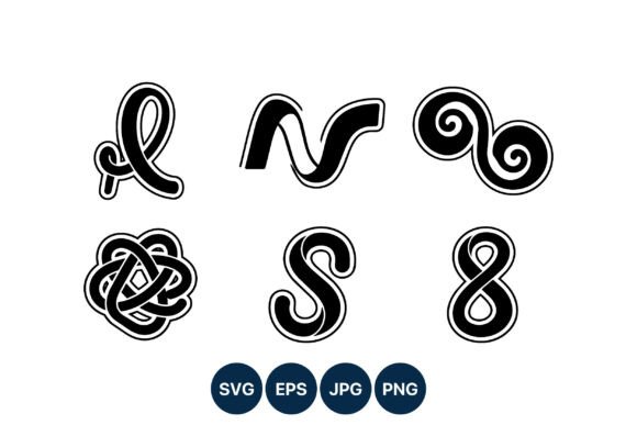 Mastering Flow: Decorative Swirl Knot Vector Art for Modern Design
