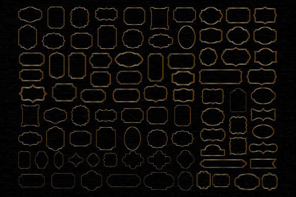 Monochrome Decorative Frame & Border Set: Your Design Toolkit