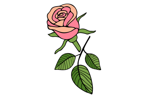 Rose Decorative Element: The Versatile Rosebud Flower