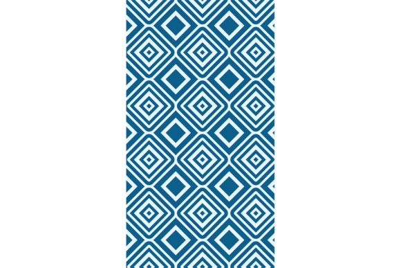 Seamless Blue Line Pattern in Decorative Asian Geometry